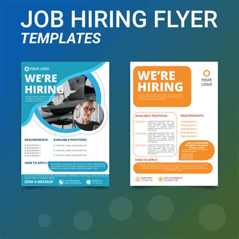 Job hiring flyer templates - MasterBundles