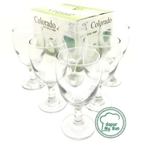 Jual Gelas Wine Colorado STH 11 Kedaung Gelas Anggur Beling KIG 6 PCS