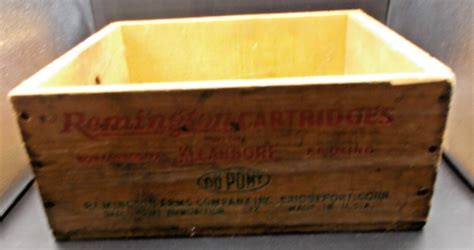 Vintage Remington 22 Long Rifle Kleanbore Wood Crate Box 10000 Rnds 1522 Ebay