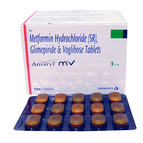 Amaryl MV 1 Tablet Uses Side Effects Price Apollo Pharmacy