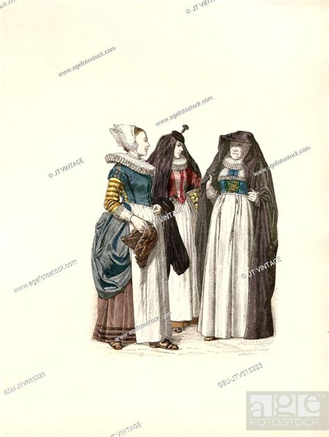 Servant Girl Townswoman From Cologne Matron Germany German Mid 17th