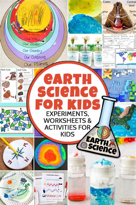 🌎 Earth Science For Kids Worksheets Activities Experiments