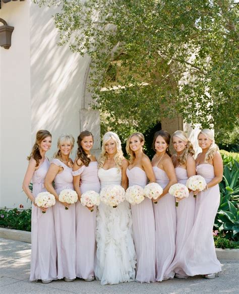 Pastel Purple Bridesmaid Dresses