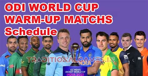 Icc Cricket World Cup Warm Up Matches Fixtures Where To Watch Cwc