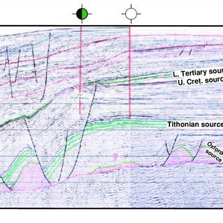 Example Of A Regional Seismic Line From The Eastern Gulf Of Mexico That