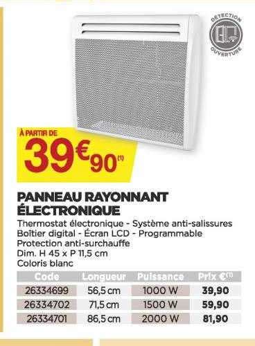 Promo Panneau Rayonnant Lectronique Chez Bricomarch Icatalogue Fr