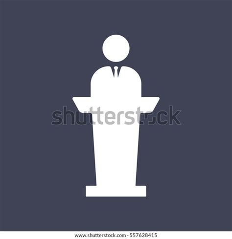 Speaker Man Icon Stock Vector (Royalty Free) 557628415 | Shutterstock