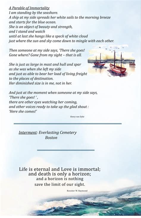 Lighthouse Ocean Waves Custom Funeral BOOKLETS Mass Booklets