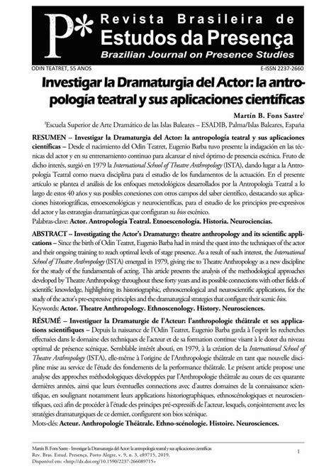 PDF 89715 Investigar la Dramaturgia ESP RÉSUMÉ Investiguer la