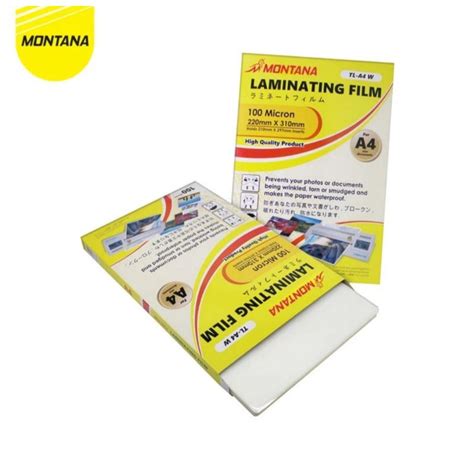 Jual Plastik Laminating A Bahan Laminating Film Merk Montana Dll