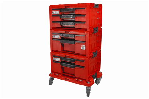 Zestaw Skrzynek Qbrick System PRO RED WORKSHOP DRAWER SET 3