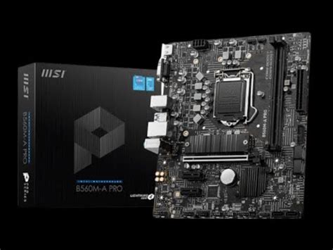 MSI B560M A PRO Motherboard Unboxing And Overview YouTube