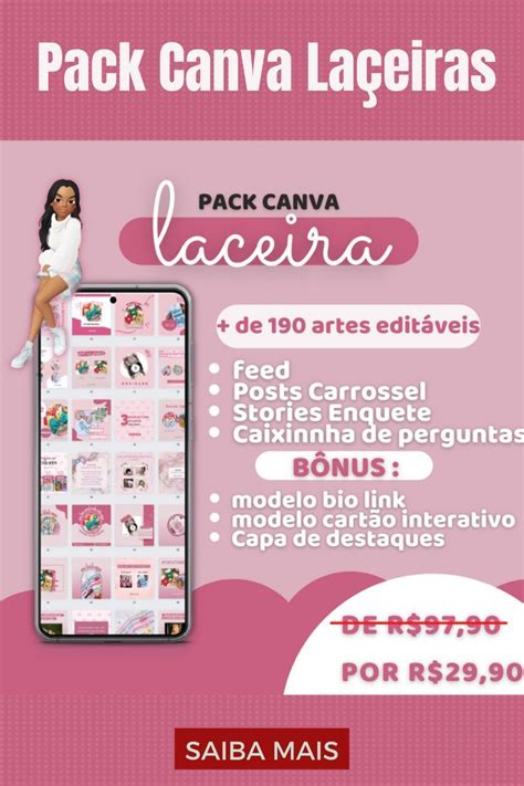 Pack Canva para laçeiras in 2022 Canvas Packing