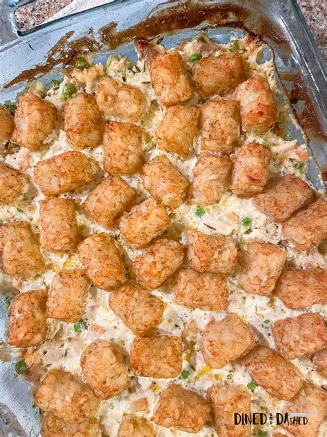 Turkey Tater Tot Casserole Recipe With Leftover Turkey Dined And Dashed