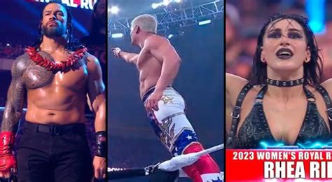 Wwe Royal Rumble 2023 Roman Reigns Cody Rhodes Y Rhea Ripley Fueron