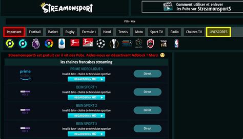 Haut Imagen Stream Mon Sport Fr Thptnganamst Edu Vn