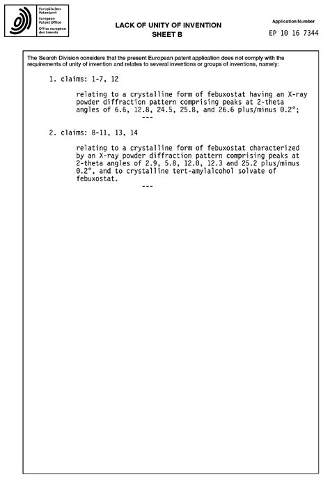 Polymorphs Of Febuxostat Patent 2399911