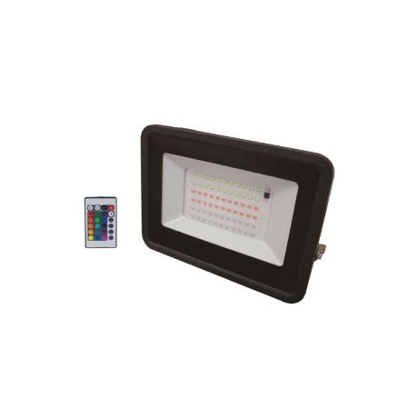 Reflector Led W Ip Luz Rgb Multicolor Con Control Internacional