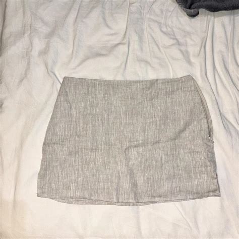 Glassons Linen Blend Mini Skirt In The Colour Head Depop