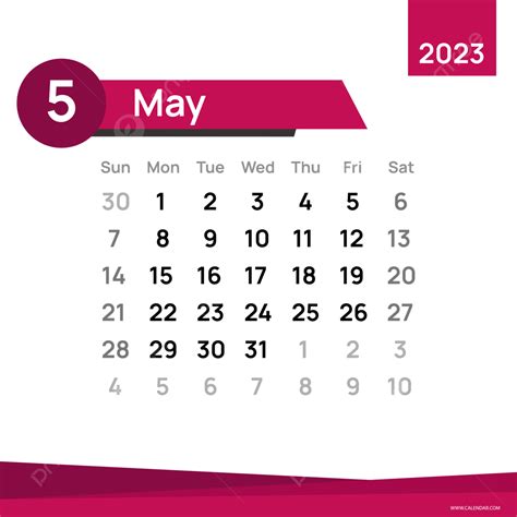 Gambar Templat Desain Kalender Mei 2023 Kalender Perencana Kalender 2023 Png Dan Vektor