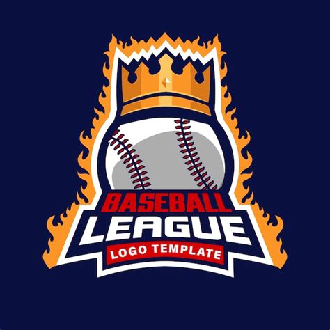 Premium Vector Baseball League Logo Template