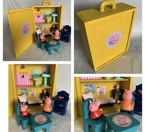 Casa Malet N Para Mu Eca Con Accesorios Para Peppa Pig