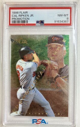 Flair Cal Ripken Jr Promotional Sample Psa Baltimore Orioles Ebay