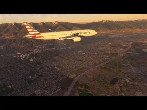 Evening Landing Into Salt Lake City KSLC In A Boeing 772 Microsoft