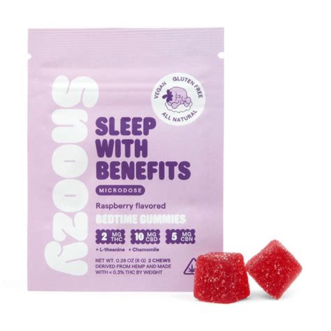 Snoozy Bedtime Microdose Gummies 2 Count Delta 8 Resellers