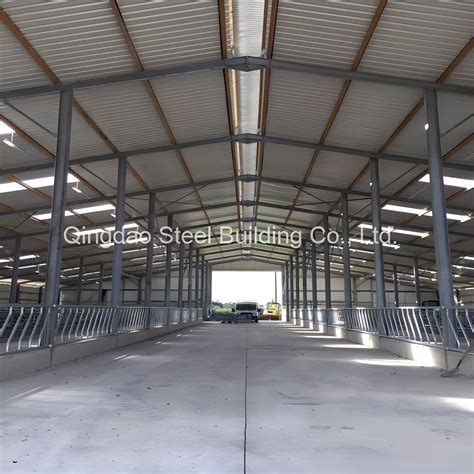 Propped Portal Cowshed Cattle Shed High Quality Prefabricated Steel