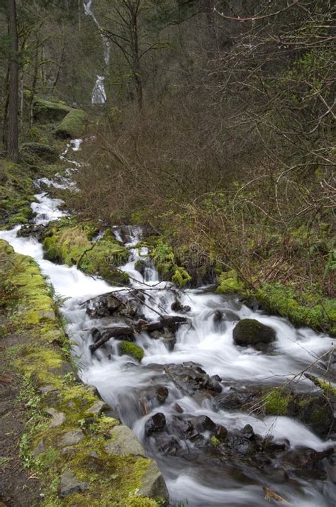 Waterfall Along Historic Columbia River Highway Stock Image - Image of highway, river: 144159977