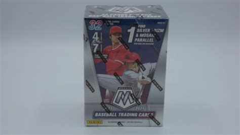 2021 Panini Mosaic Baseball Blaster Box Factory Sealed 4 Blue Camo