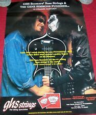 Kiss Rare KISS Gene Simmons Punisher Guitar GHS Bass Boomers Poster