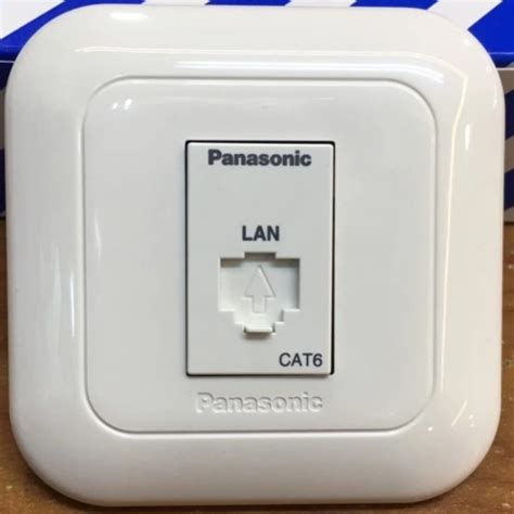 Jual PANASONIC Outlet Data LAN CAT 6 Stop Kontak Cat 6 WEJ24886 Wide