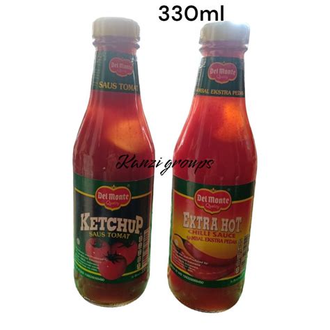 Jual Del Monte Saus Sambal Kemasan Botol Kaca 330ml Shopee Indonesia