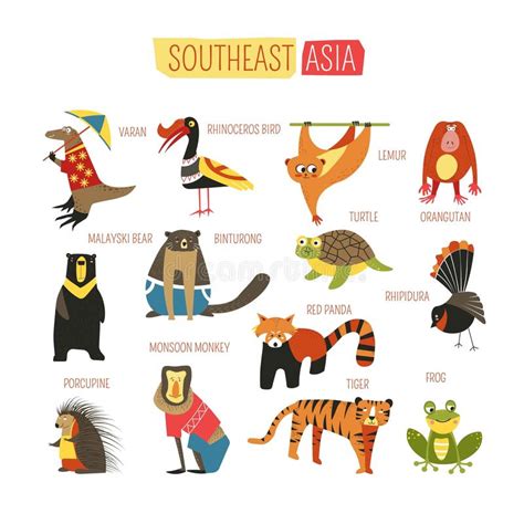 Asia Animals Printable