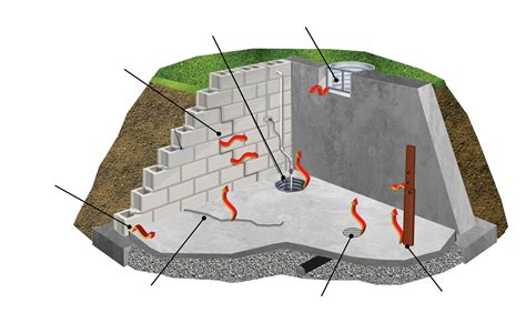 Basement Radon Entry Points Radonova Co Uk