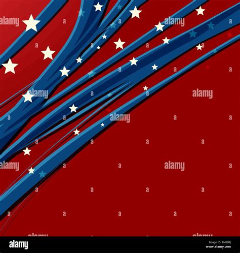 American Independence Day Patriotic Background Vector Illustration