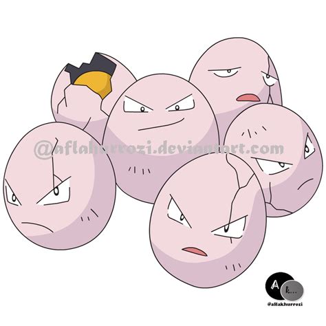 Pokemon Exeggcute by aflakhurrozi on DeviantArt