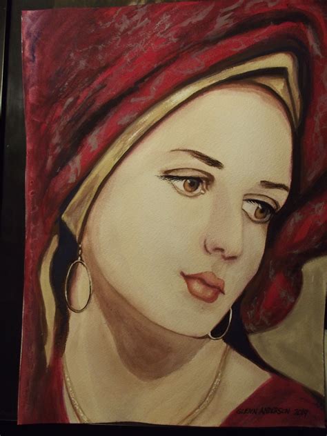 Gypsy Lady Watercolor Painting Watercolor Paintings Watercolor