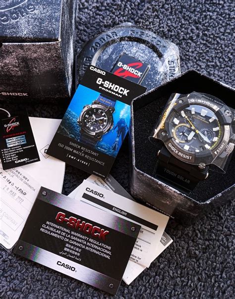 G Shock Frogman Yellow Black Solar Divers Watch Gwf A A Men S