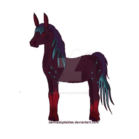 Kelpie Water Horse Adoptable - Closed by DemiAdoptables on DeviantArt