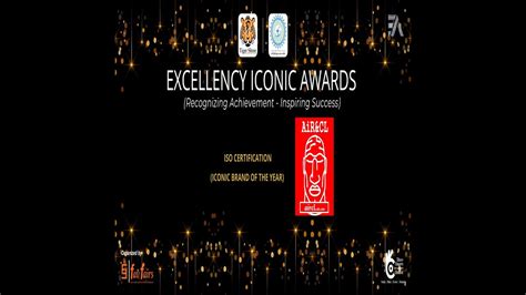 Iso Certification Airand Cl Iconic Brand Of The Year Excellency