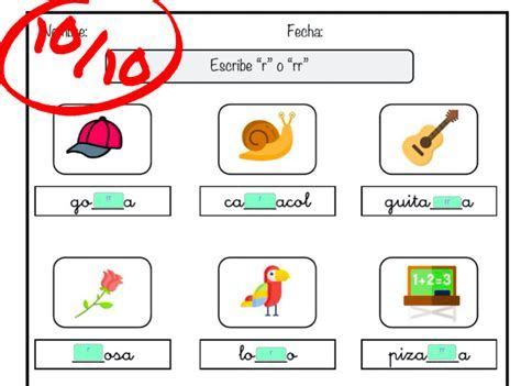 Ortografia R Y Rr Ficha Interactiva Y Descargable Puedes Hacer Los Images