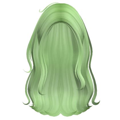 Long Messy Coconut Beachy Waves Light Green Roblox