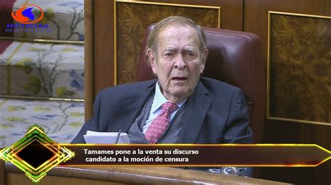 Tamames pone a la venta su discurso candidato a la moción de censura