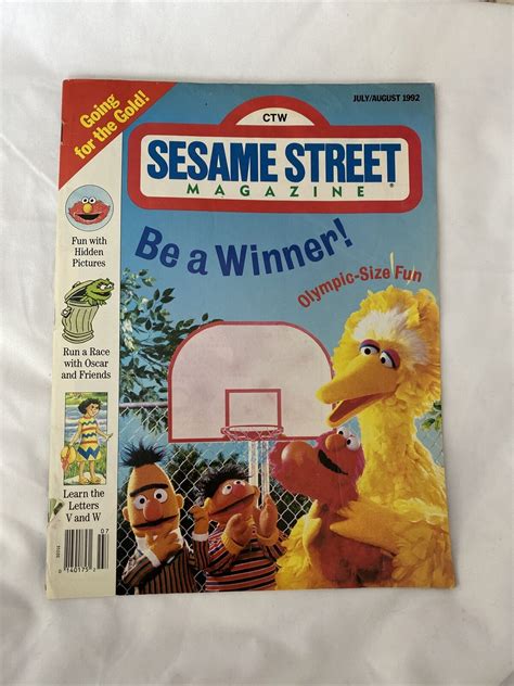 Vintage Sesame Street Magazine July August Ebay