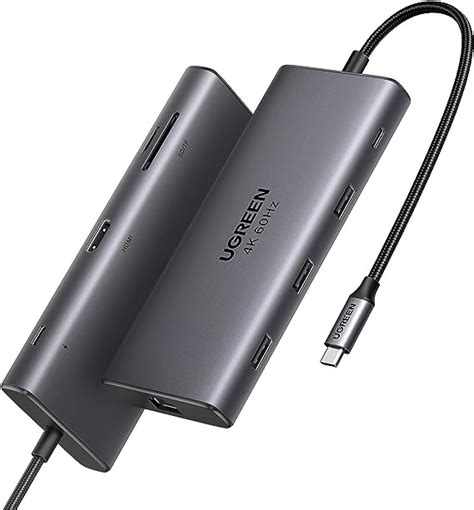 Ugreen Revodok Pro 9 In 1 Usb C Hub 10gbps Usb C 3 2 And Usba 3 2 4k 60hz Hdmi 100w