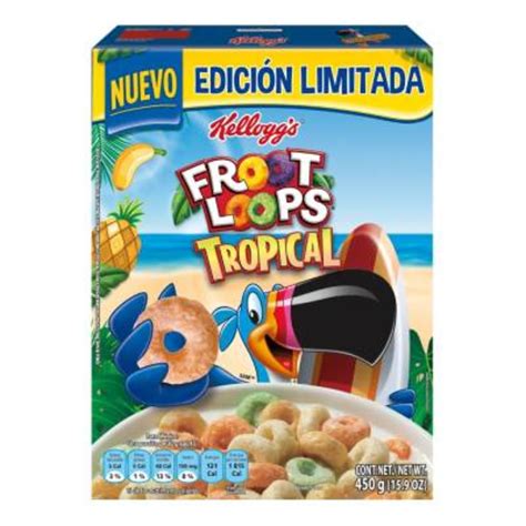 Cereal Kelloggs Froot Loops Tropical 450 G Walmart