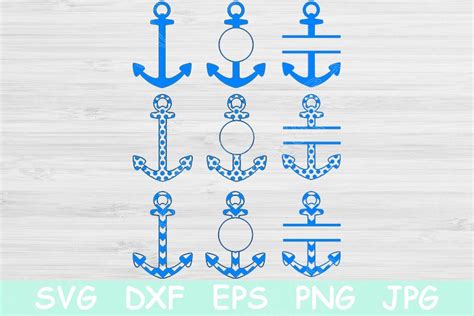 Anchor Monogram Svg Anchor Svg Nautical Svg 530489